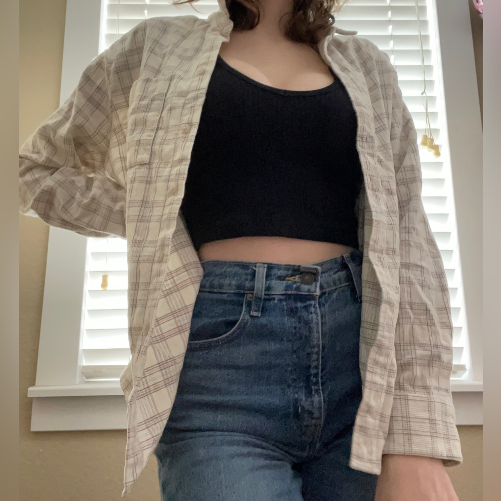 Madewell plaid corduroy button down